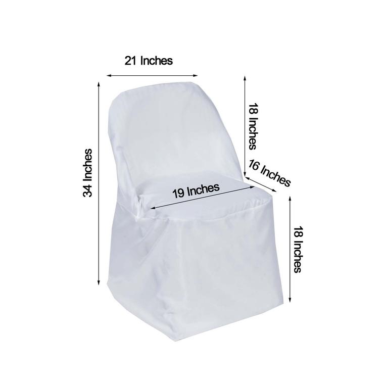 100 Polyester Folding CHAIR COVERS Wedding Banquet Party Slipcover Decorations - Picture 132 of 134