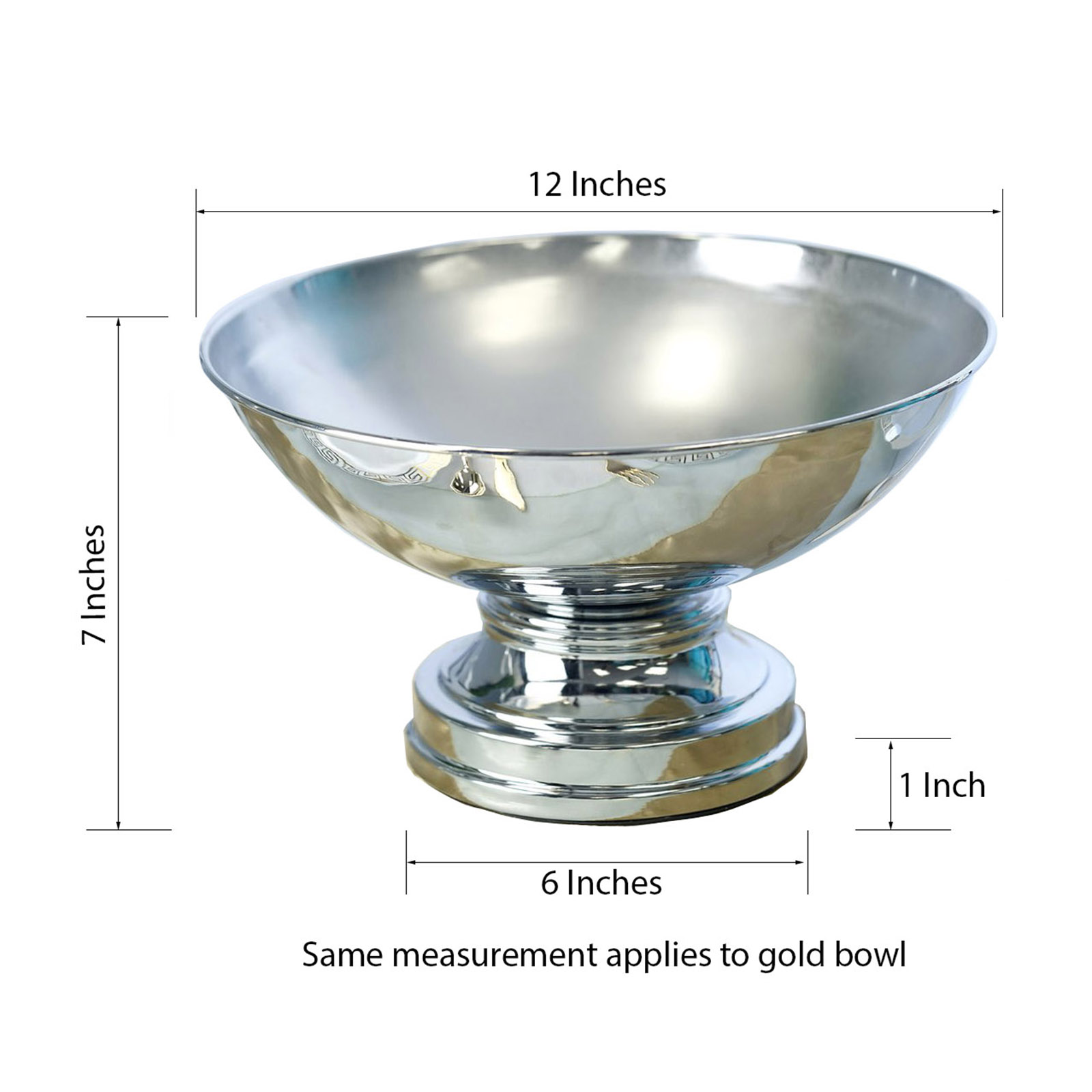12" tall Compote Bowl Centerpiece Pedestal Table Vases Wedding Home