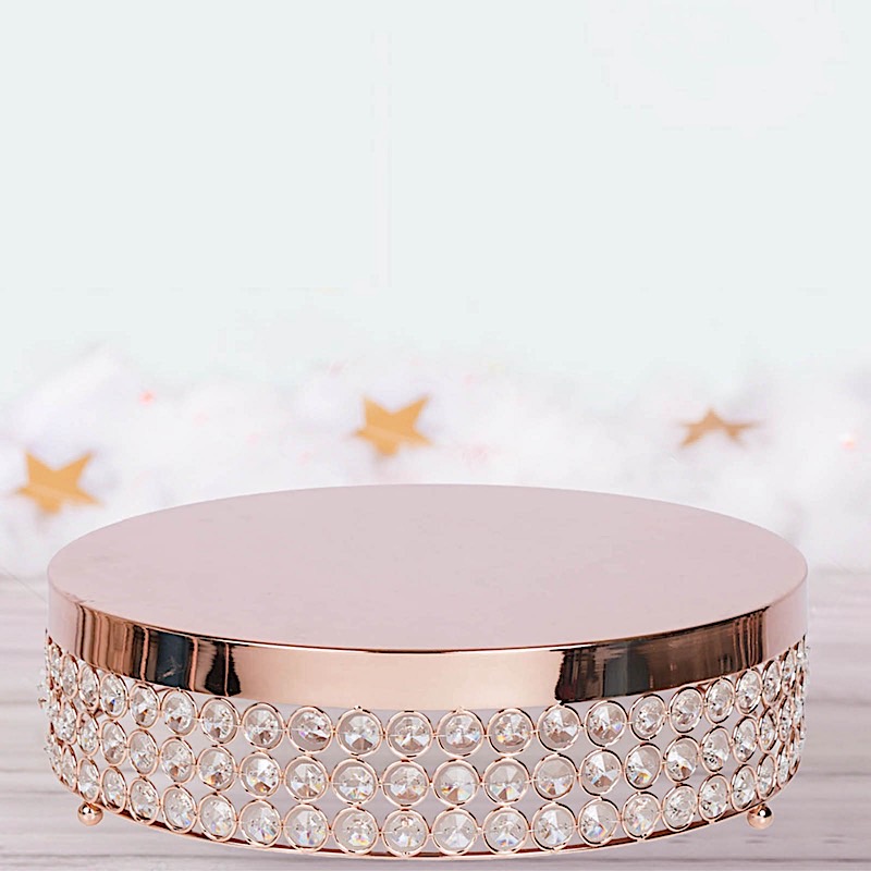 13.5" wide Metal Beaded CAKE STAND Wedding Party Home Birthday Decorations SALE - Picture 16 of 21