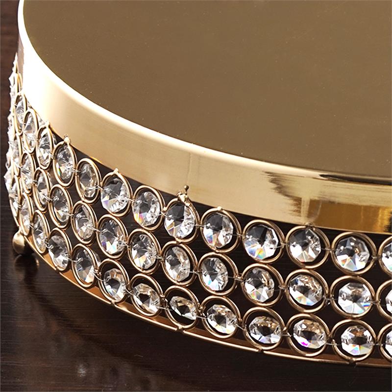 13.5" wide Metal Beaded CAKE STAND Wedding Party Home Birthday Decorations SALE - Picture 4 of 21