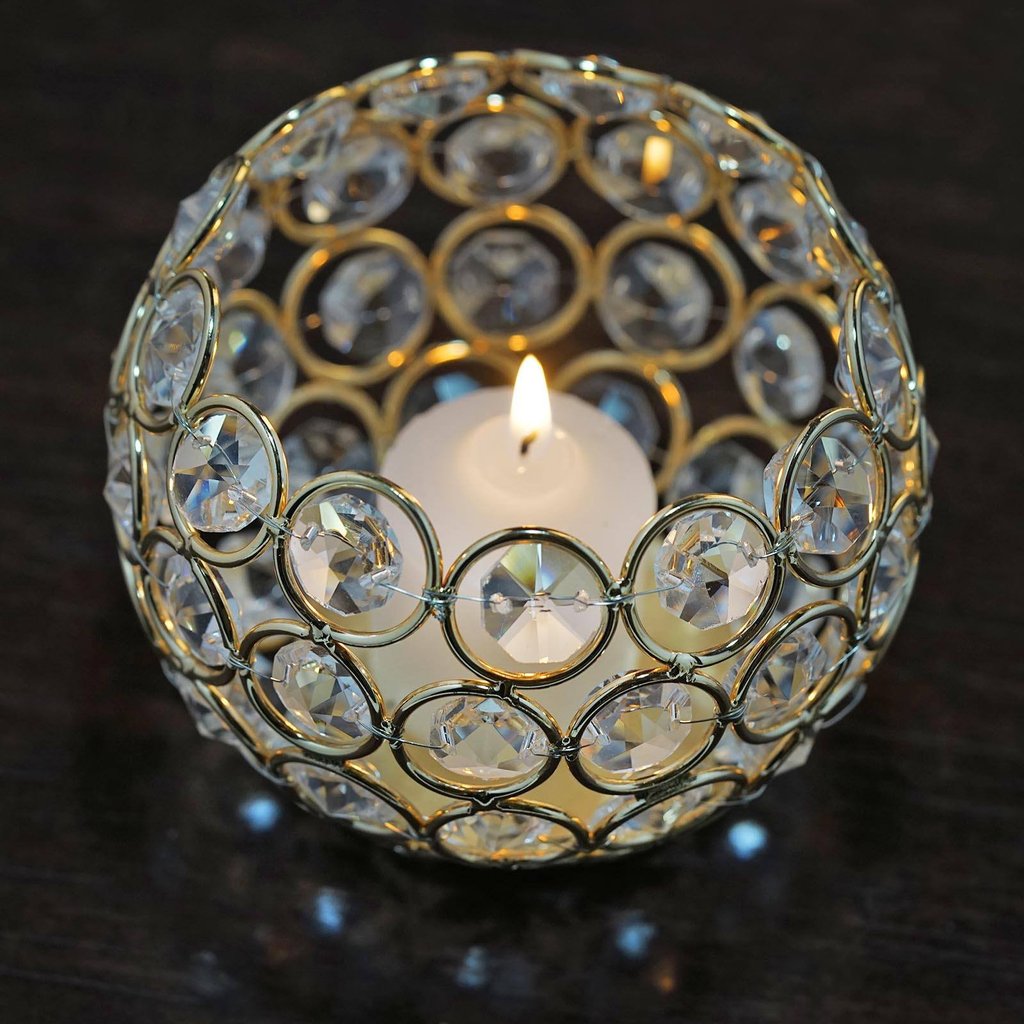 Faux Crystal CANDLE HOLDER Wedding Centerpiece Party Home
