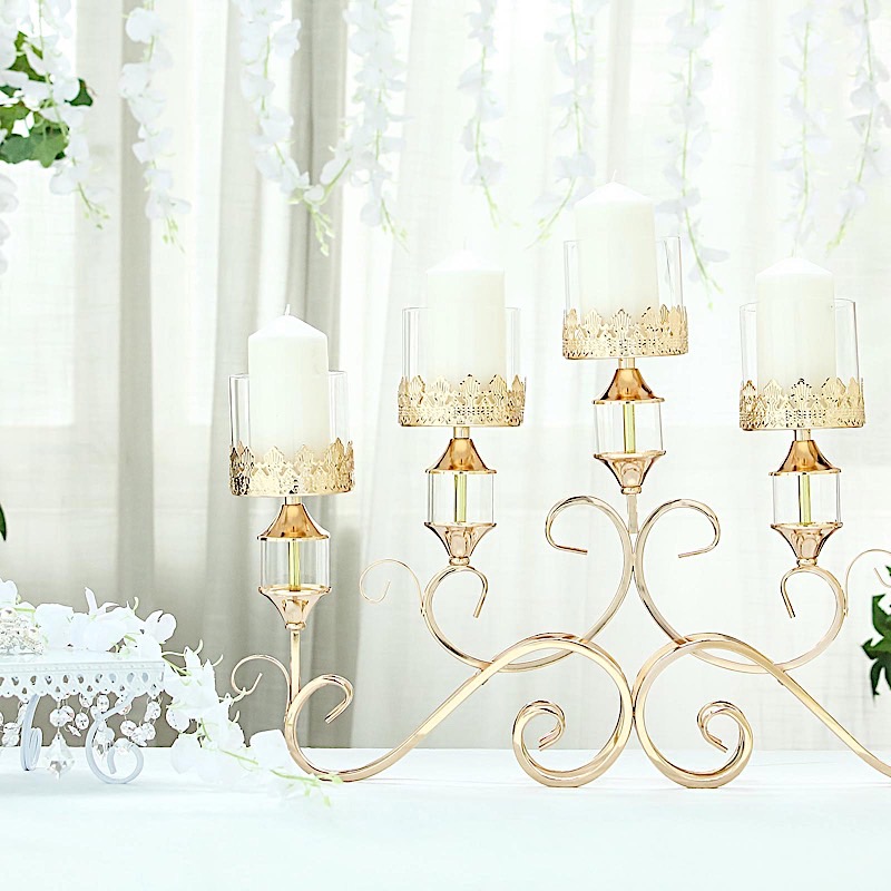 Glass Party Centerpieces