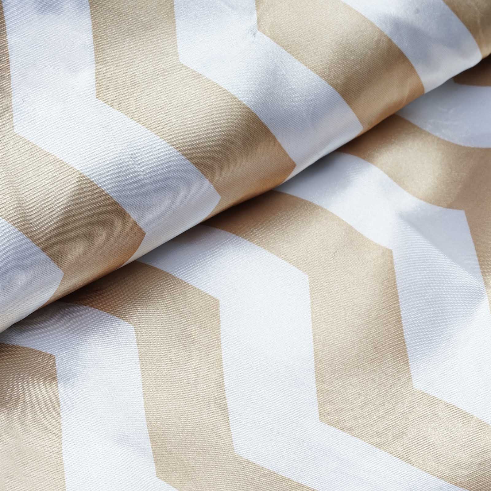 54" x 30 feet SATIN CHEVRON FABRIC BOLT DIY Crafts Wedding Party Decorations - Picture 4 of 8