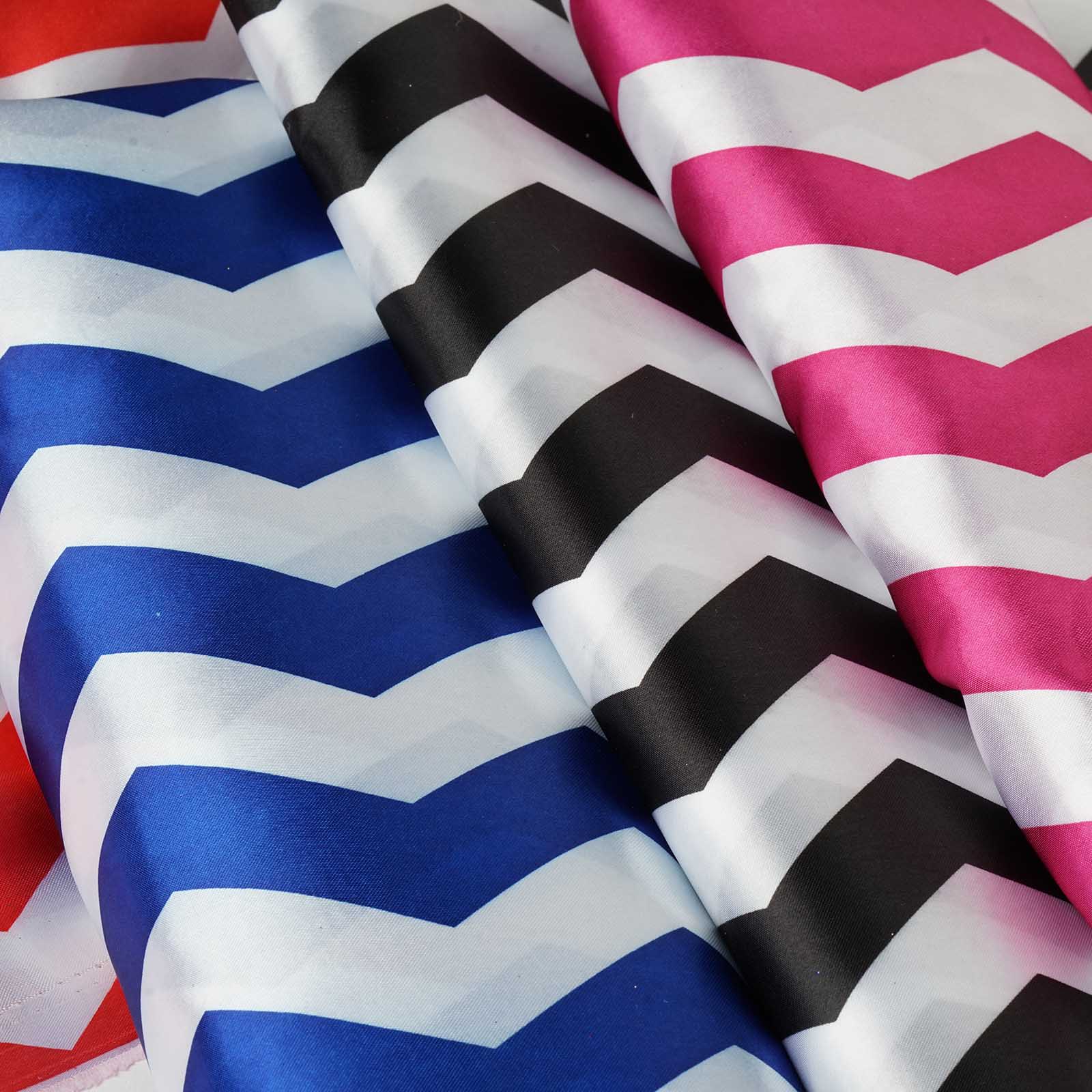 54" x 30 feet SATIN CHEVRON FABRIC BOLT DIY Crafts Wedding Party Decorations - Picture 6 of 8