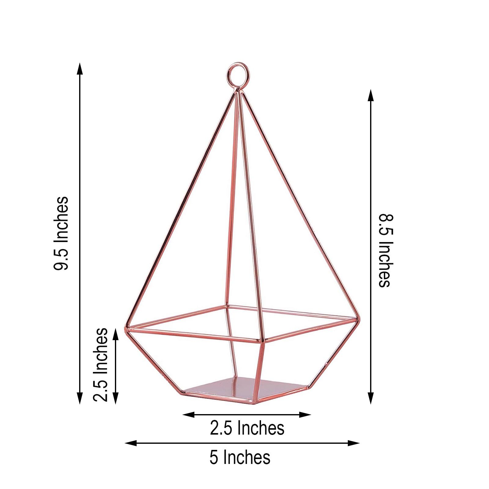 9.5-Inch tall Geometric Hanging Candle Holders Party Events Centerpieces Sale - Picture 13 of 14