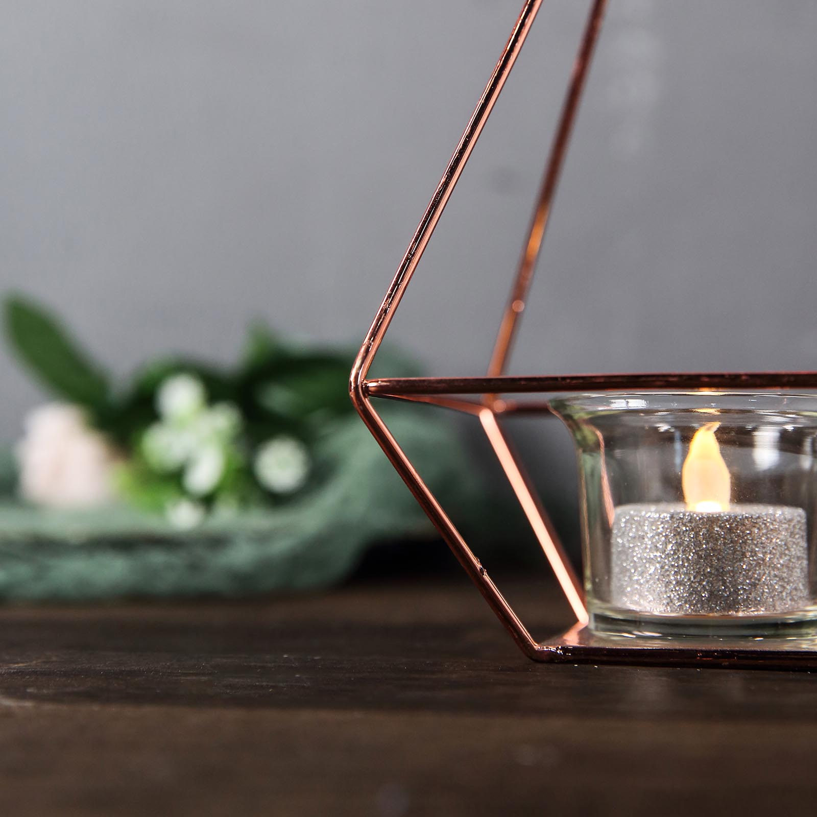 9.5-Inch tall Geometric Hanging Candle Holders Party Events Centerpieces Sale - Picture 10 of 14