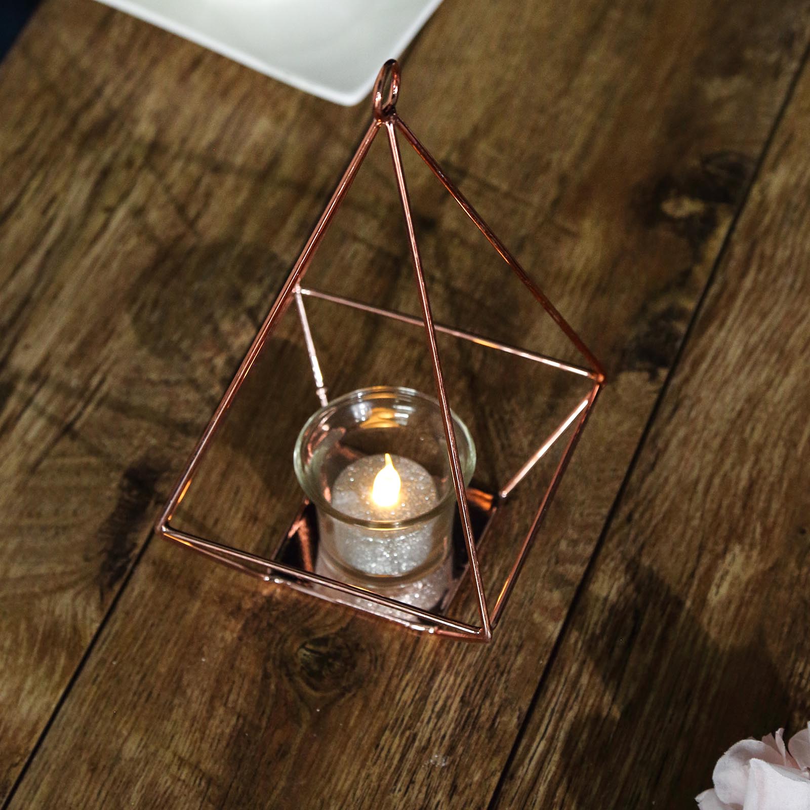 9.5-Inch tall Geometric Hanging Candle Holders Party Events Centerpieces Sale - Picture 12 of 14