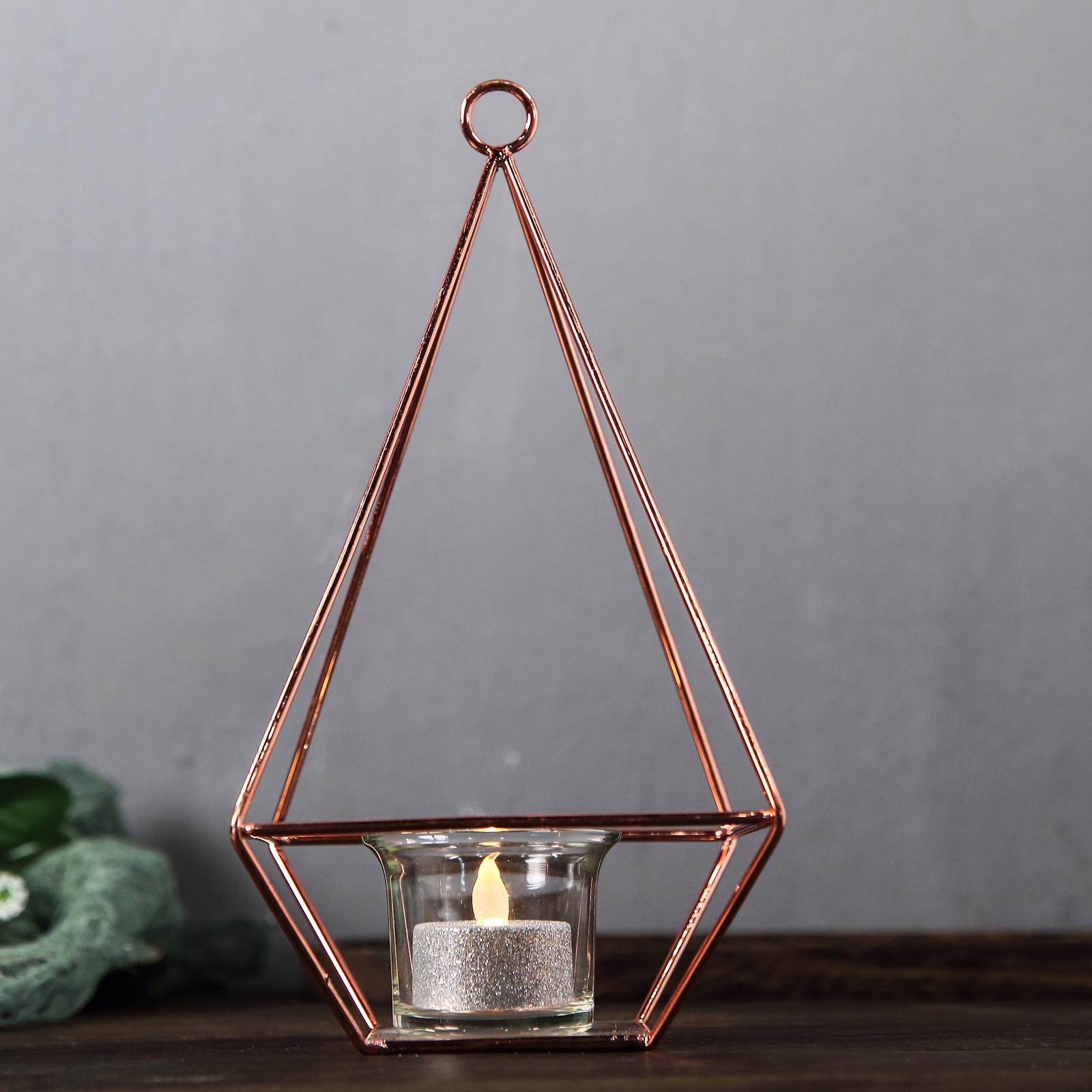 9.5-Inch tall Geometric Hanging Candle Holders Party Events Centerpieces Sale - Picture 9 of 14