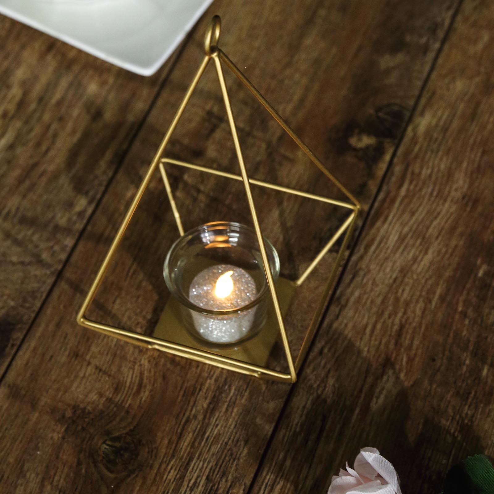 9.5-Inch tall Geometric Hanging Candle Holders Party Events Centerpieces Sale - Picture 6 of 14