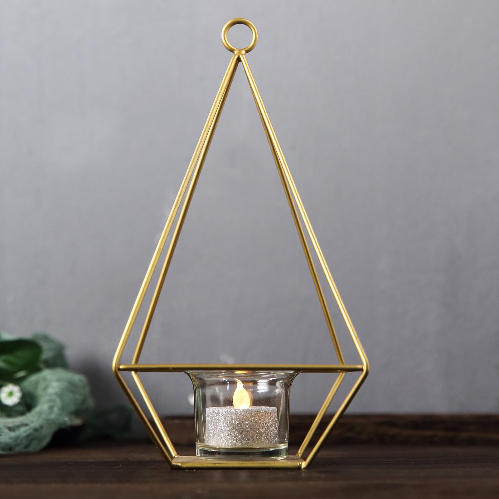 9.5-Inch tall Geometric Hanging Candle Holders Party Events Centerpieces Sale - Picture 3 of 14