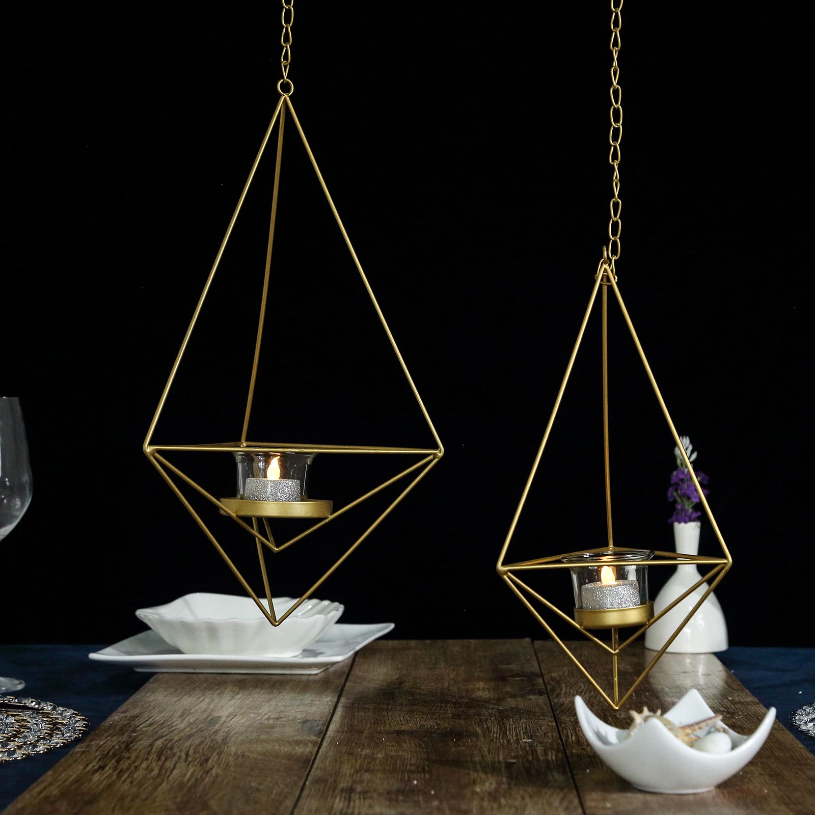 Geometric Candle Holders Hanging Decorations Party Events Wedding Centerpieces eBay