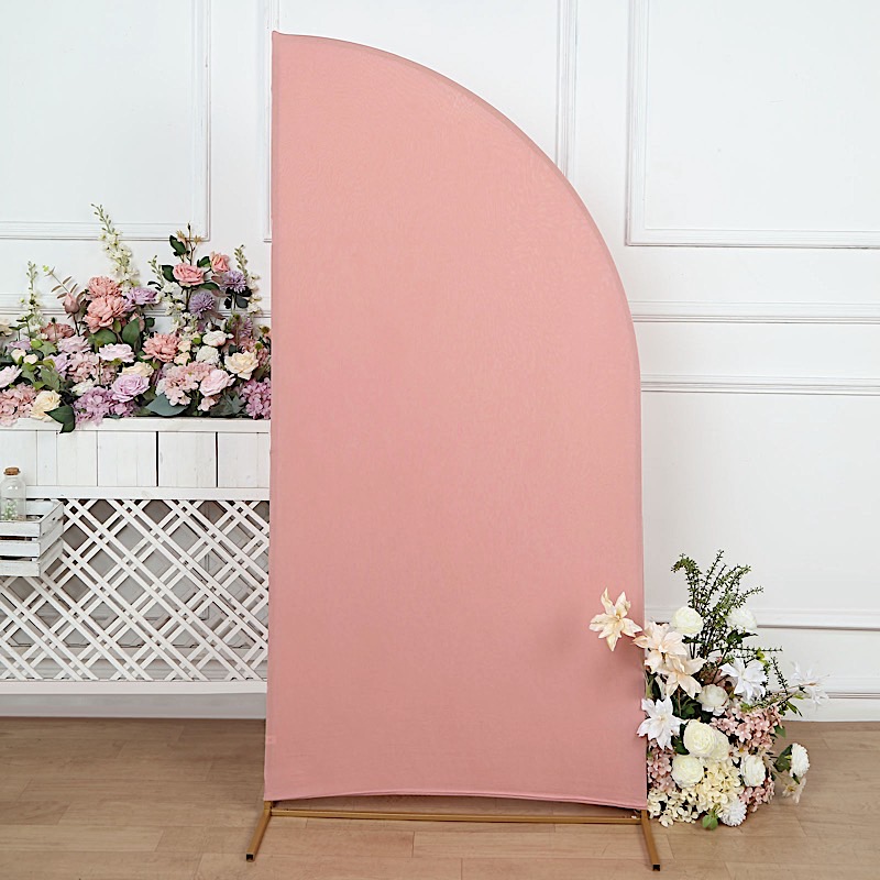 6×3 feet Matte Fitted Spandex Half Moon Arch Backdrop STAND COVER Party Events