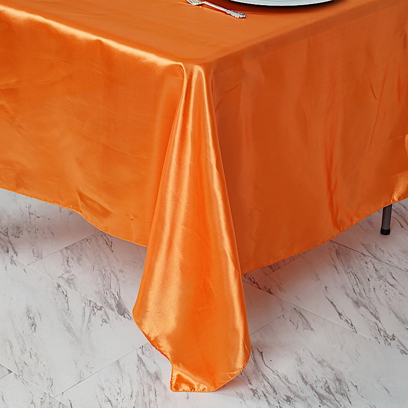 72 inches Square SATIN TABLE OVERLAYS Wedding Catering Event Dinner Decorations - Picture 146 of 244