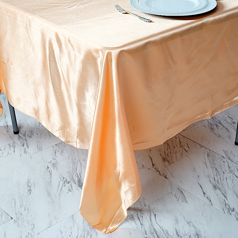 72 inches Square SATIN TABLE OVERLAYS Wedding Catering Event Dinner Decorations - Picture 153 of 244