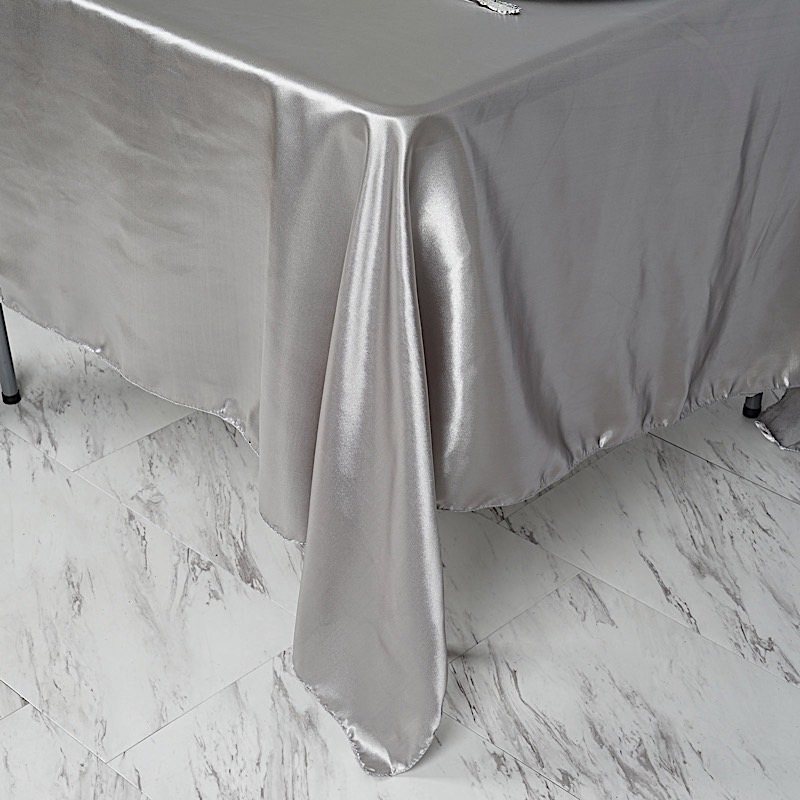 72 inches Square SATIN TABLE OVERLAYS Wedding Catering Event Dinner Decorations - Picture 203 of 244