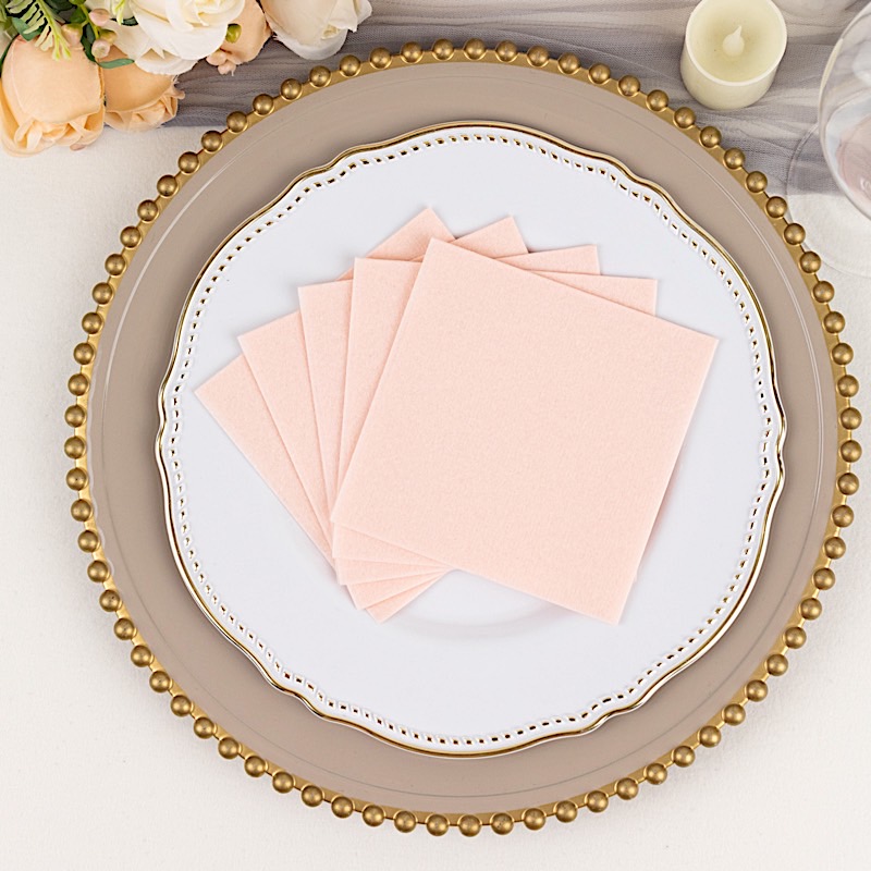 20 Square 10x10 in Disposable Airlaid Paper Cocktail NAPKINS Party Decorations - Picture 13 of 106