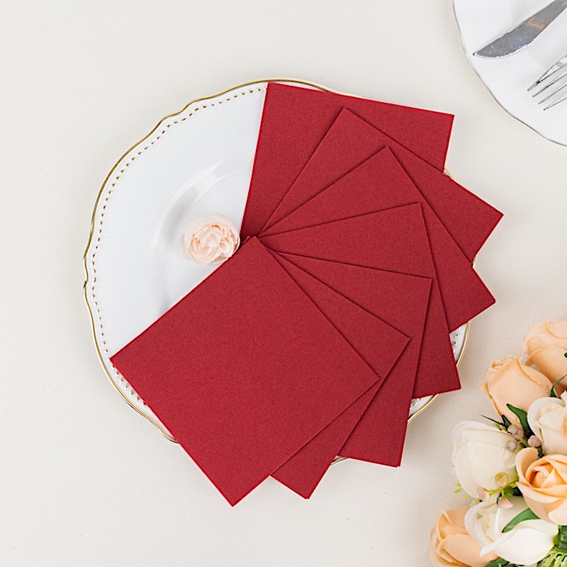 20 Square 10x10 in Disposable Airlaid Paper Cocktail NAPKINS Party Decorations - Picture 21 of 106