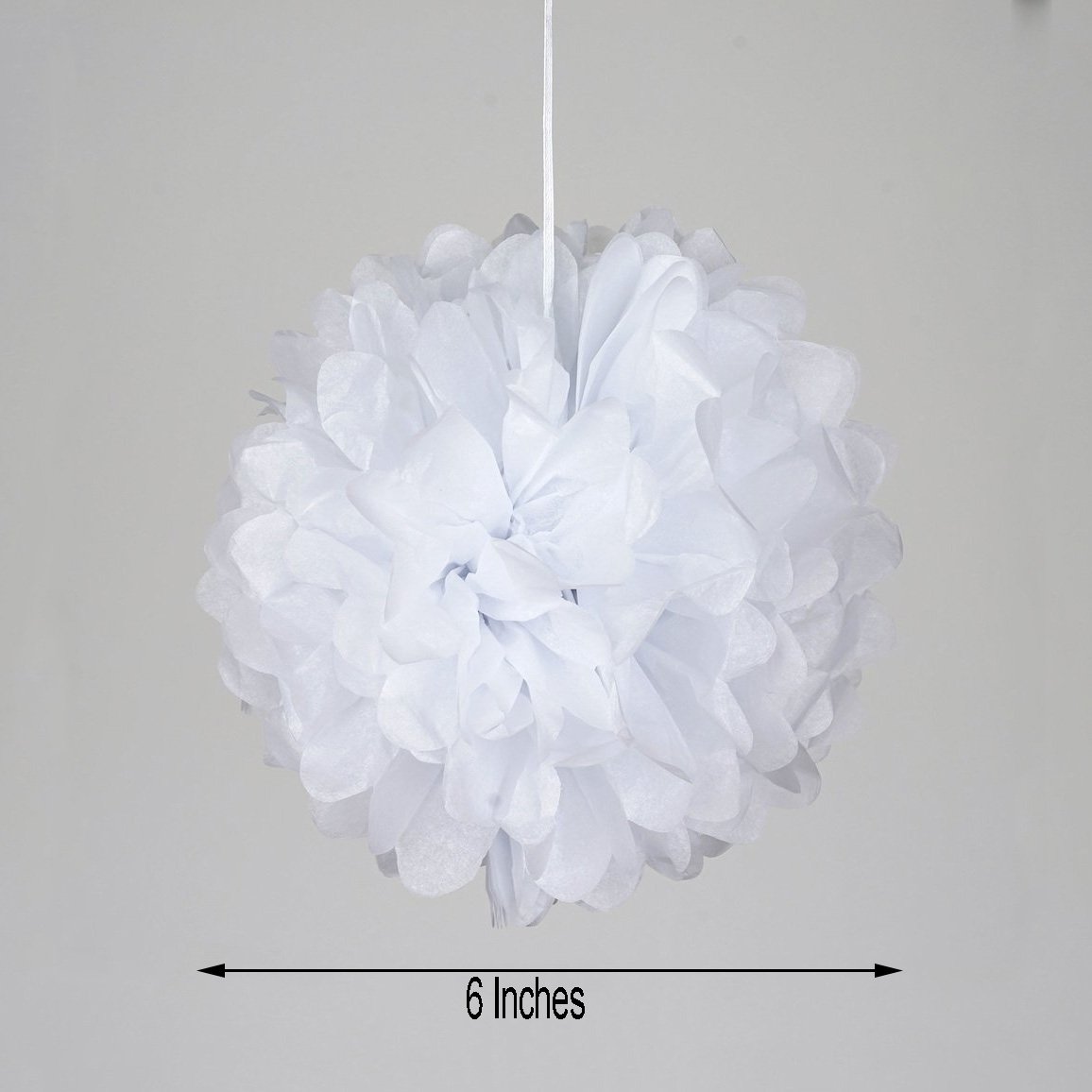 6 pcs 6" POM POM BALLS WEDDING PARTY Centerpieces Decorations WHOLESALE - Picture 12 of 12