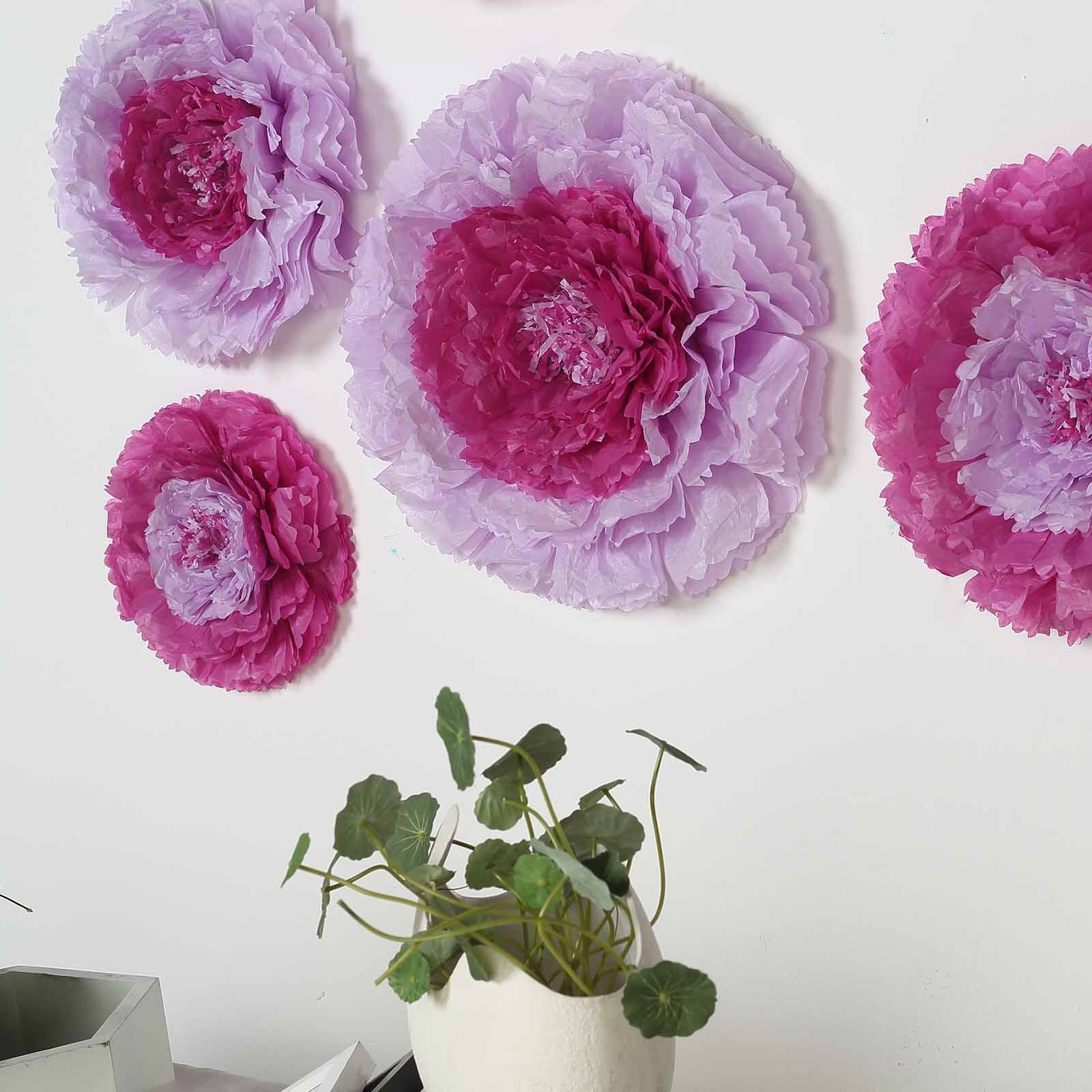 7 9 11 in Papel Tejido Claveles Flores Fondo de Pared Evento Fiesta Decoraciones - Imagen 38 de 60