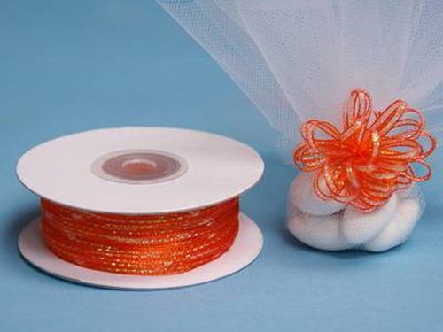 1/8" x 50 yards PULL String Organza RIBBON for Wedding FAVORS Bows Decorations - Picture 7 of 7