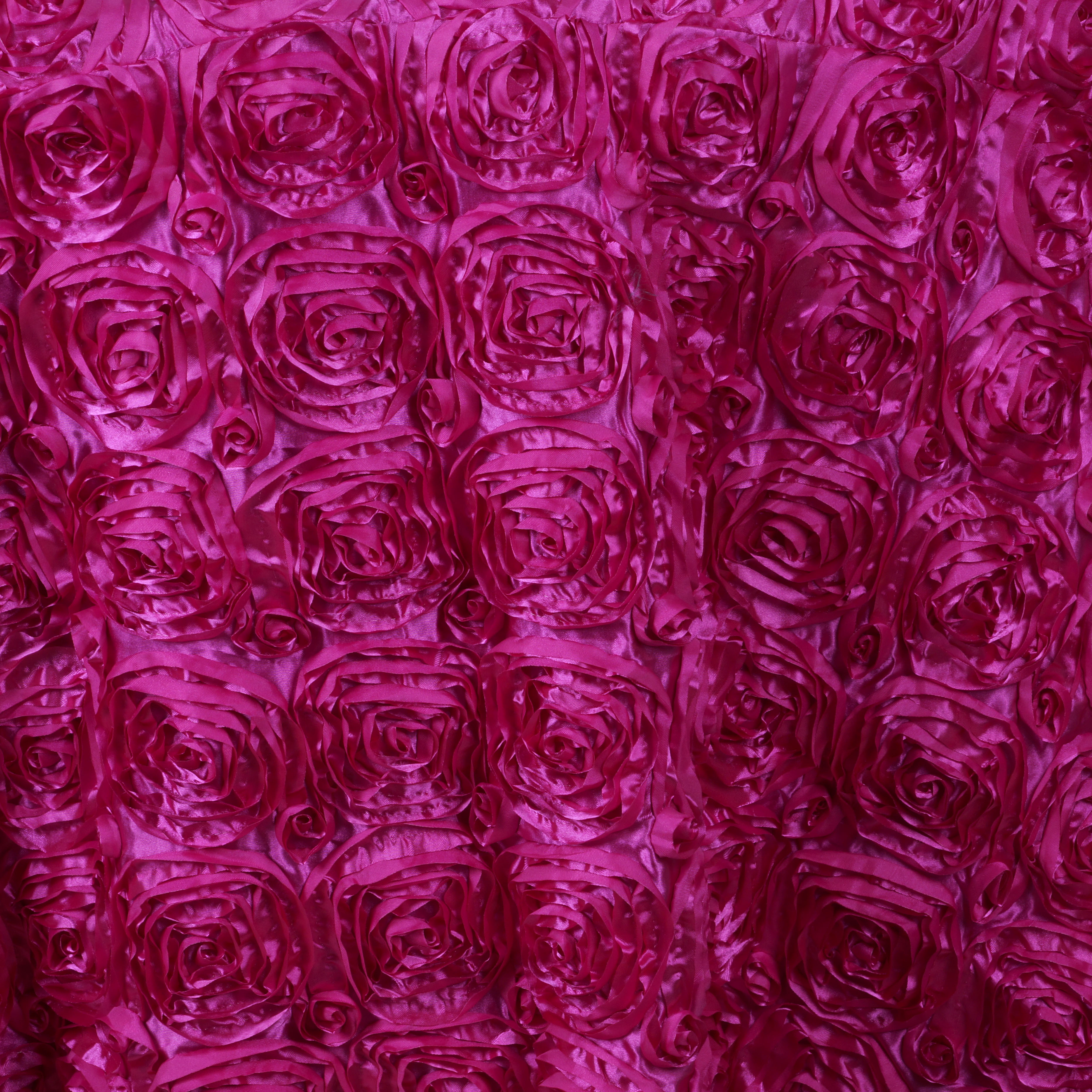 120-Inch ROUND Satin Ribbon Roses Tablecloth Decoration Dinner Wedding Linens - Picture 52 of 118