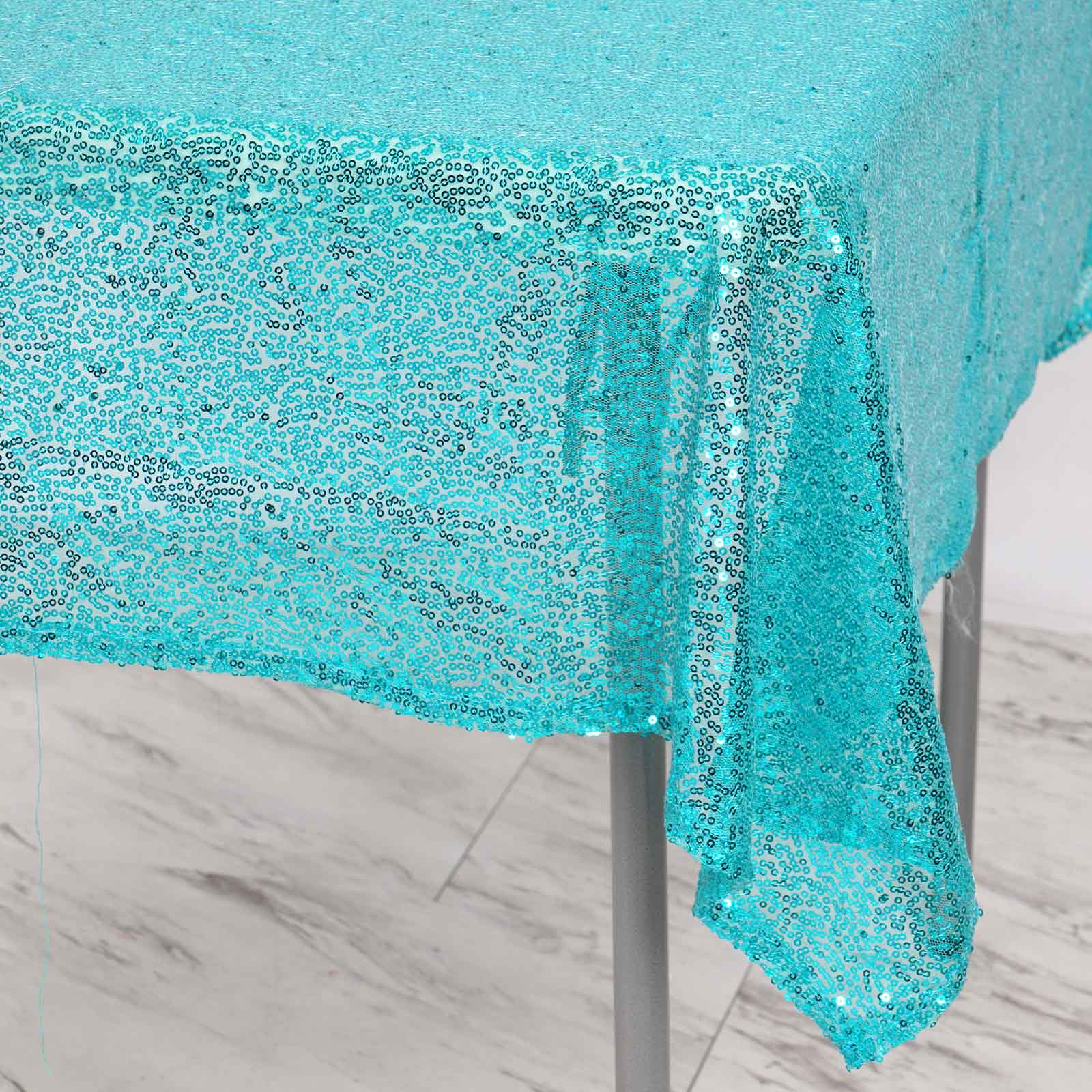SEQUINS 54x54" SQUARE Cocktail Table Tablecloths Dinner Wedding Party