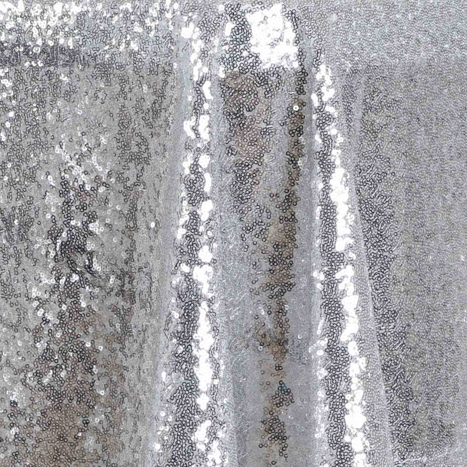 60" x 126" Sequin RECTANGULAR Tablecloth Dinner Wedding Linens Party Decorations - Picture 32 of 34