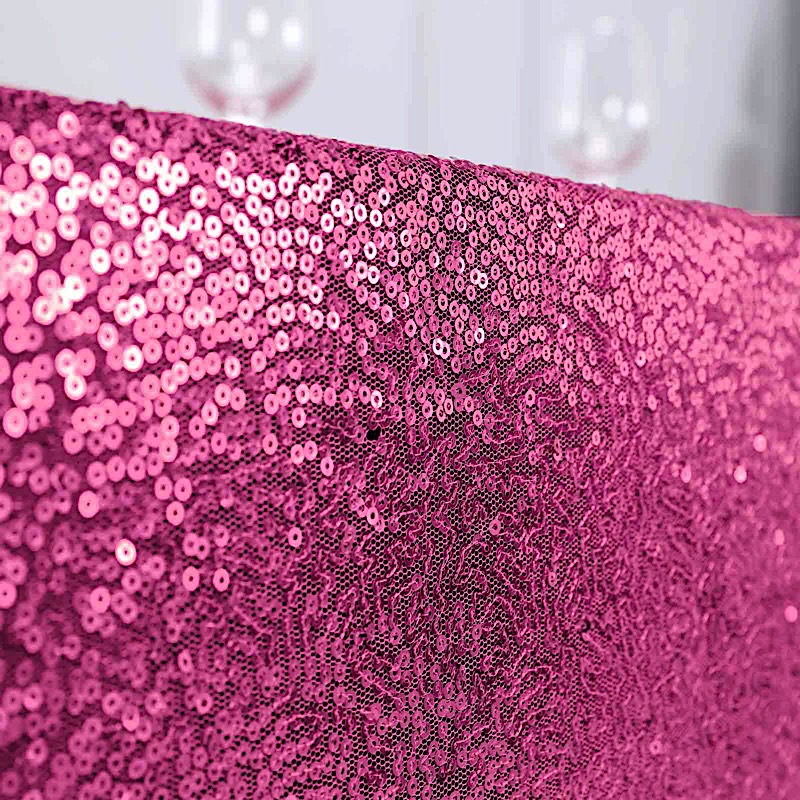 90" x 132" Sequin RECTANGULAR Tablecloth Dinner Wedding Linens Party Decorations - Picture 50 of 95