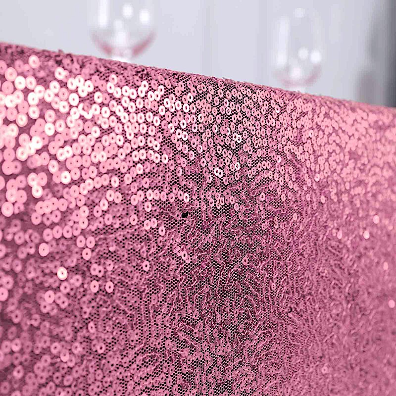 90" x 156" Sequin RECTANGULAR Tablecloth Dinner Wedding Linens Party Decorations - Picture 56 of 93