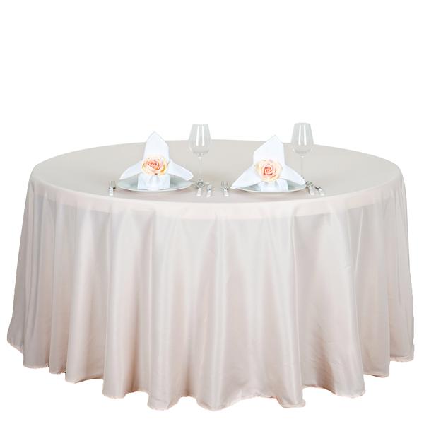 132-Inch Polyester Round Tablecloth Decoration Supplies Dinner Wedding Linens - Picture 30 of 228