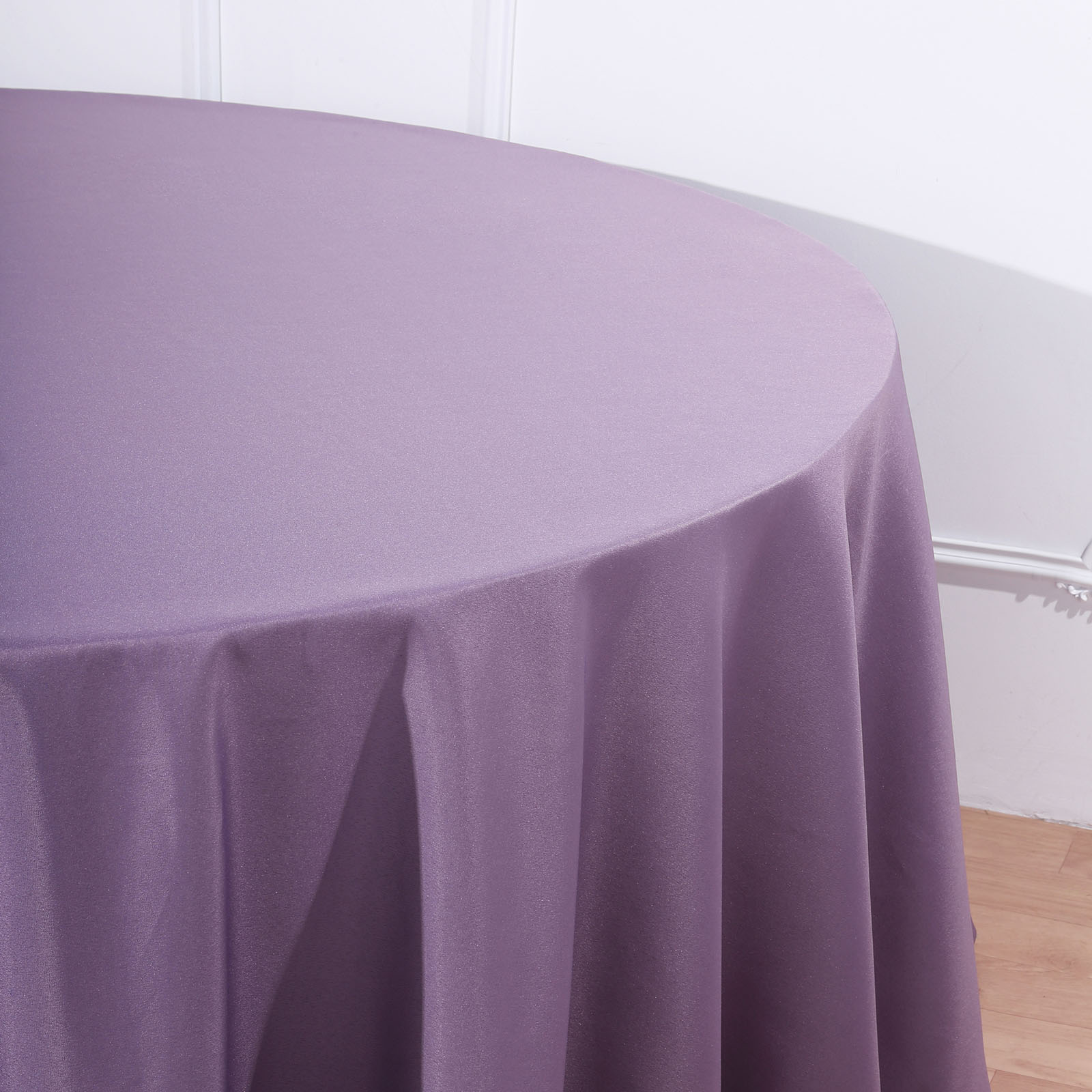 132-Inch Polyester Round Tablecloth Decoration Supplies Dinner Wedding Linens - Picture 6 of 228