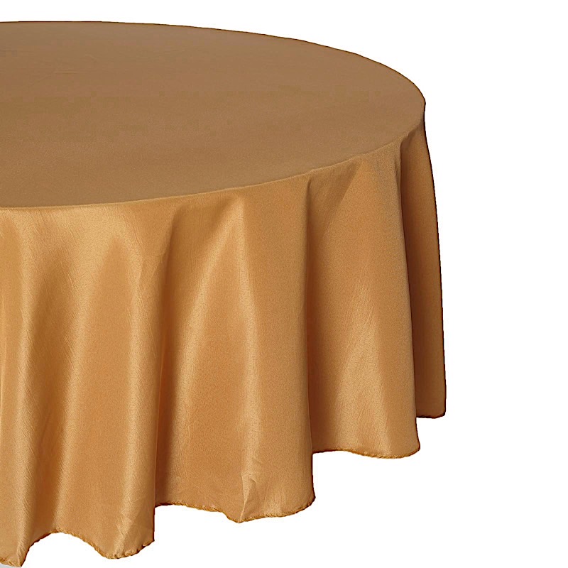 132-Inch Polyester Round Tablecloth Decoration Supplies Dinner Wedding Linens - Picture 101 of 228