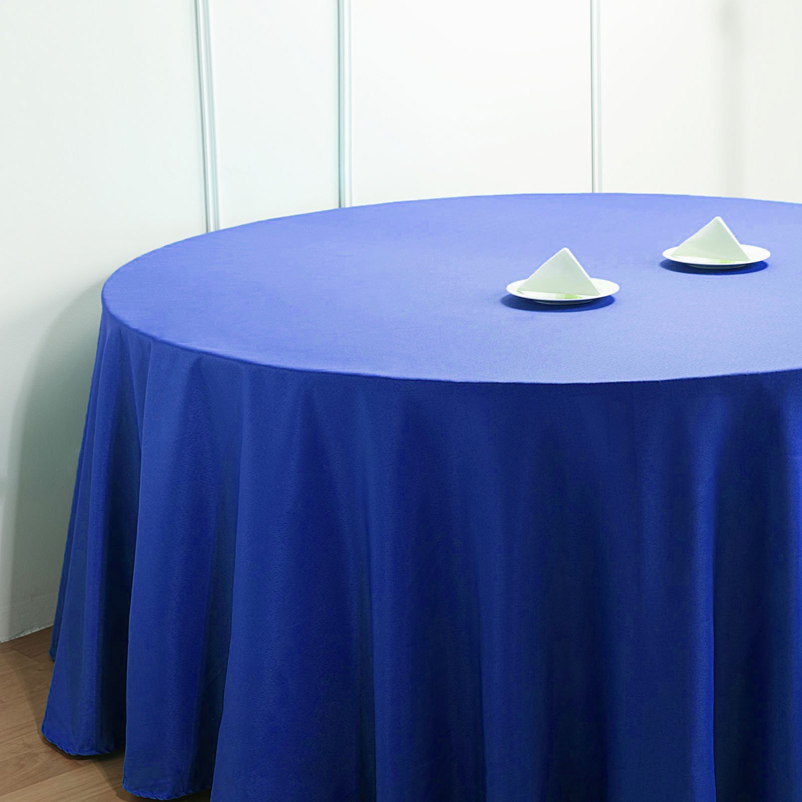 132-Inch Polyester Round Tablecloth Decoration Supplies Dinner Wedding Linens - Picture 179 of 228