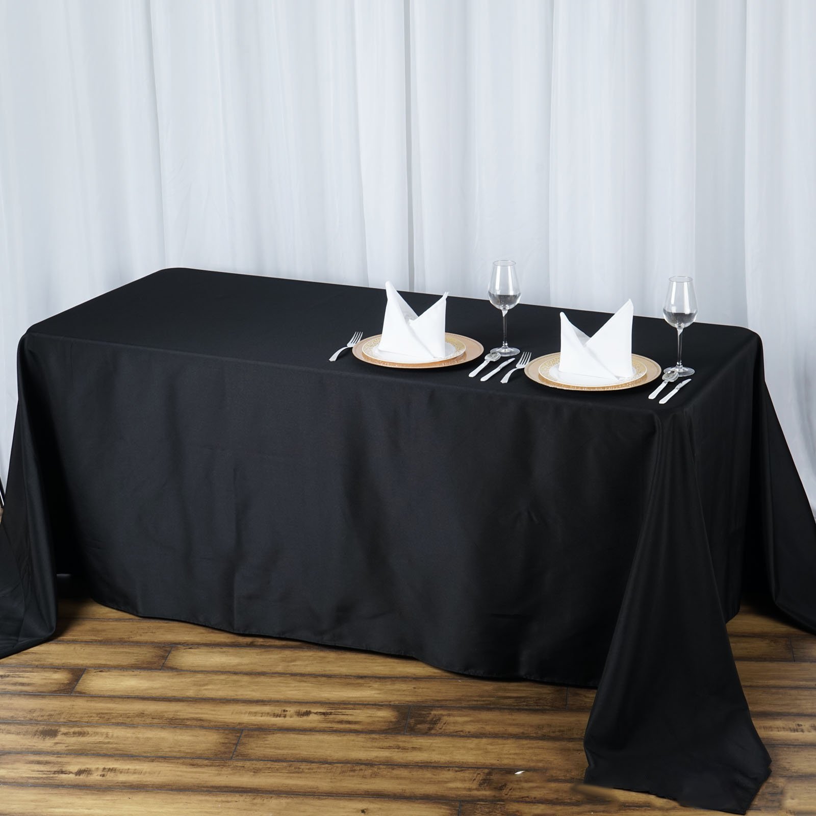 90x156-Inch RECTANGULAR High Quality Polyester Tablecloths Restaurant Catering - Picture 11 of 105