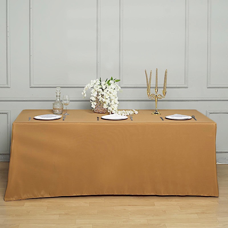 90x156-Inch RECTANGULAR Polyester Tablecloths Reception Catering Wedding Party - Picture 99 of 231