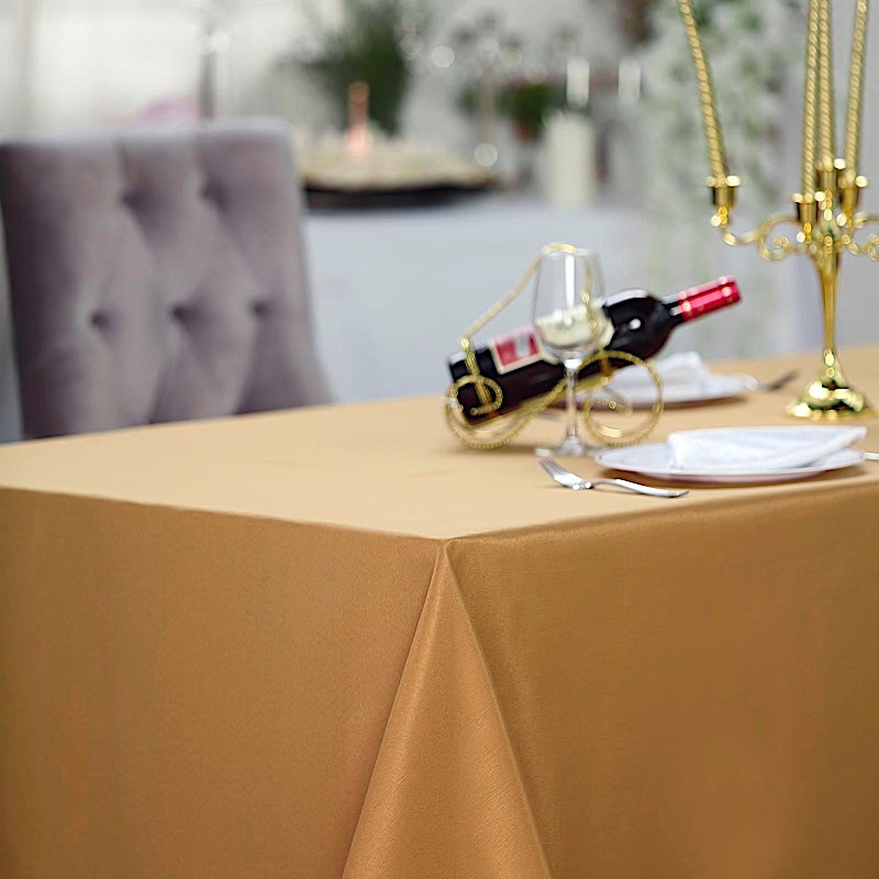 90x156-Inch RECTANGULAR Polyester Tablecloths Reception Catering Wedding Party - Picture 100 of 231