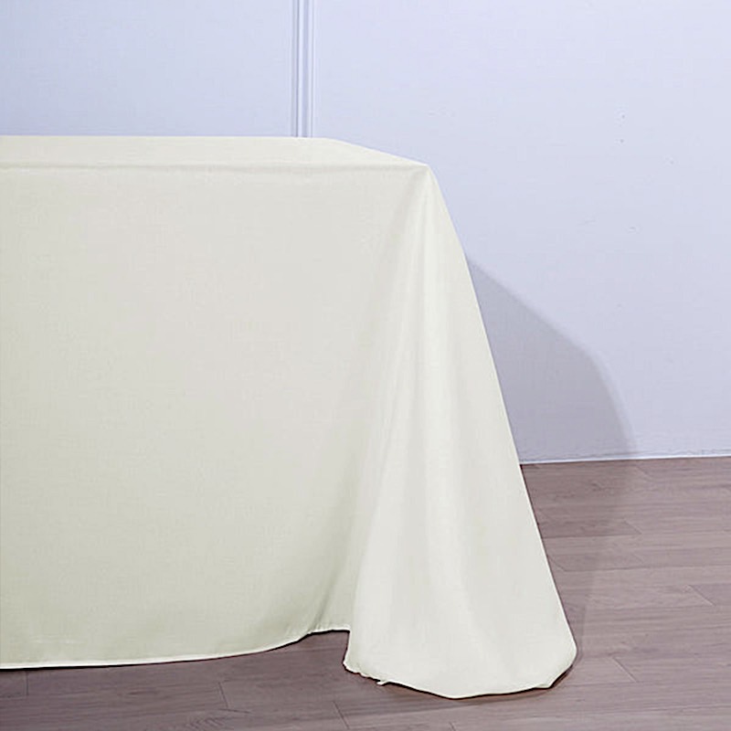 90x156-Inch RECTANGULAR Polyester Tablecloths Reception Catering Wedding Party - Picture 104 of 231