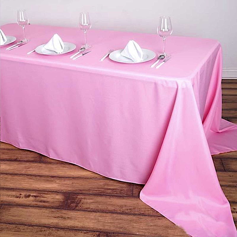 90x156-Inch RECTANGULAR Polyester Tablecloths Reception Catering Wedding Party - Picture 149 of 231