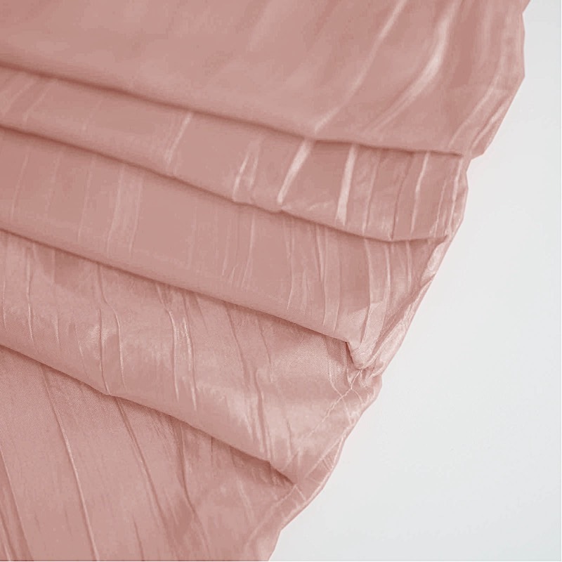 90x156-Inch Crinkle Accordion TAFFETA RECTANGLE TABLECLOTH Party Decorations - Picture 40 of 146