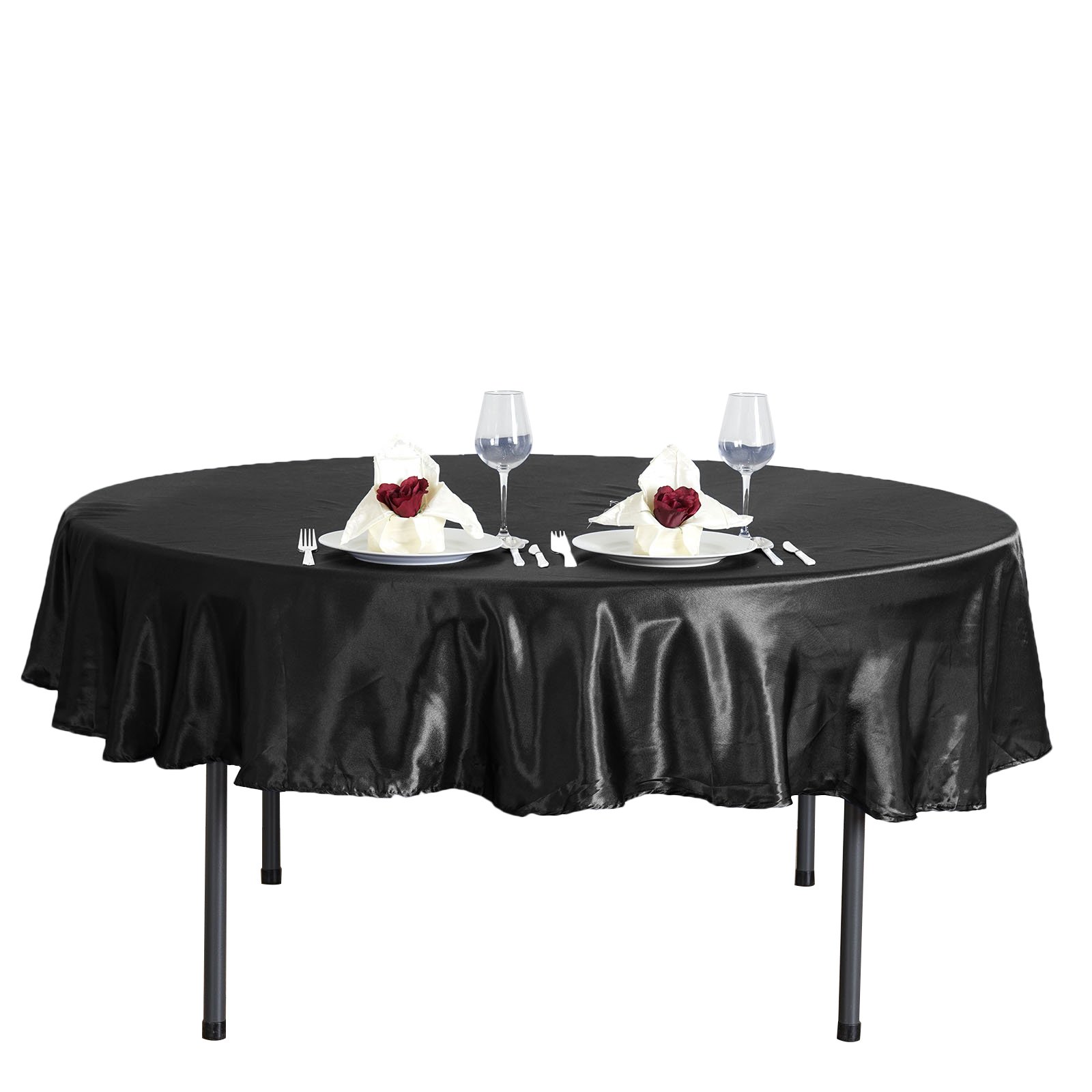 MANTEL REDONDO DE SATÉN DE 90 PULGADAS Cena Boda Fiesta Ropa de cama Decoraciones Venta - Imagen 19 de 107