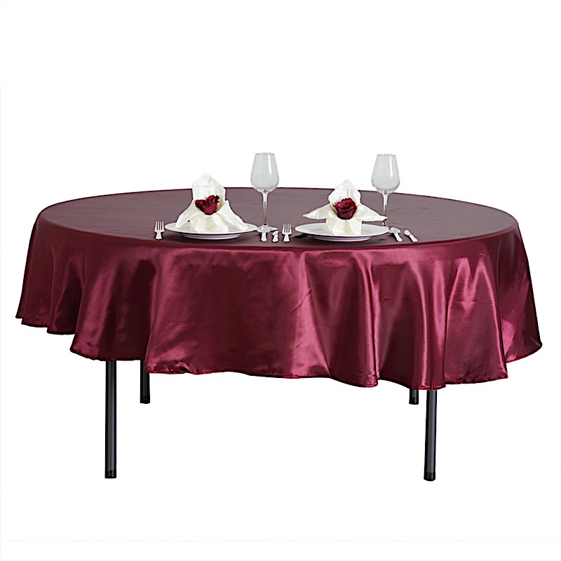 MANTEL REDONDO DE SATÉN DE 90 PULGADAS Cena Boda Fiesta Ropa de cama Decoraciones Venta - Imagen 24 de 107