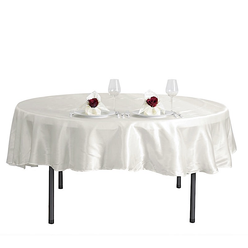 MANTEL REDONDO DE SATÉN DE 90 PULGADAS Cena Boda Fiesta Ropa de cama Decoraciones Venta - Imagen 64 de 107