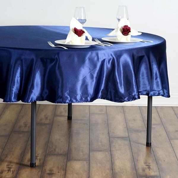 MANTEL REDONDO DE SATÉN DE 90 PULGADAS Cena Boda Fiesta Ropa de cama Decoraciones Venta - Imagen 67 de 107