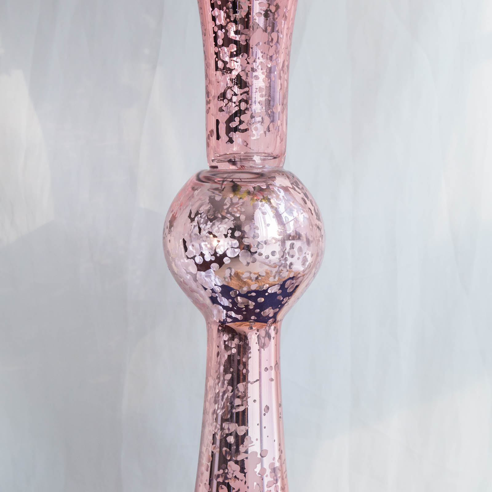 24Inch tall Mercury Glass Trumpet Centerpiece Vases