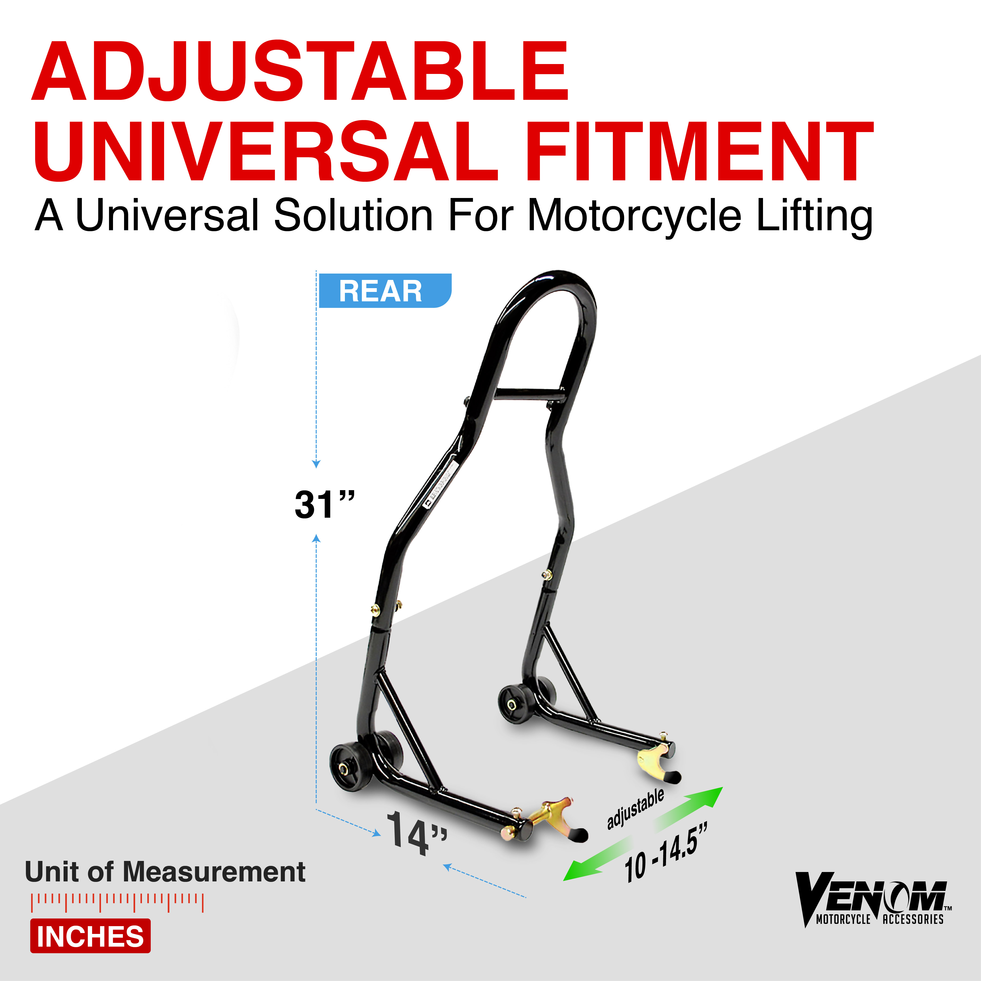 Motorcycle Rear Spool Wheel Lift Stand For Kawasaki Ninja ZX