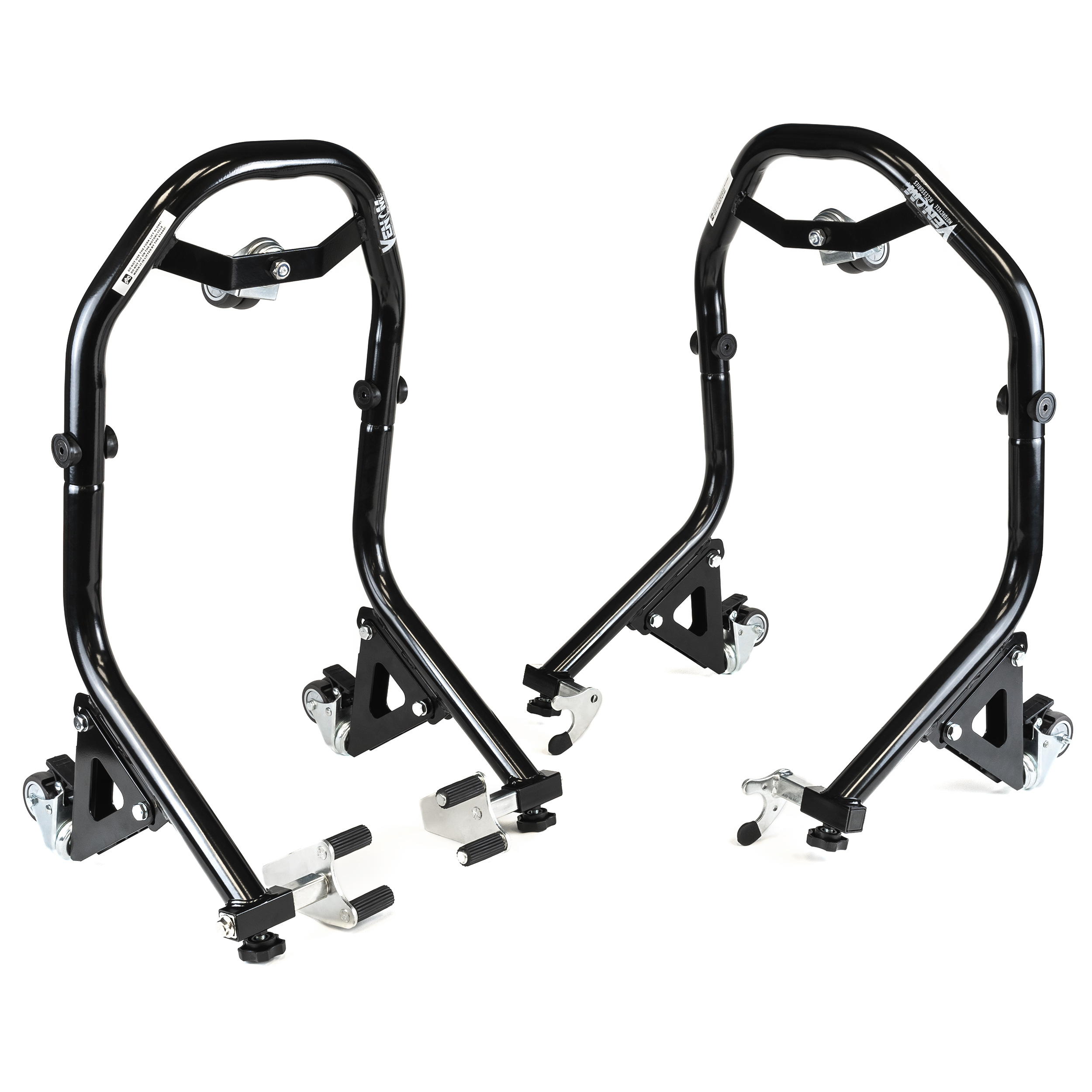 Venom Dolly Stands Front & Rear Combo Motorcycle Wheel Lift Paddock