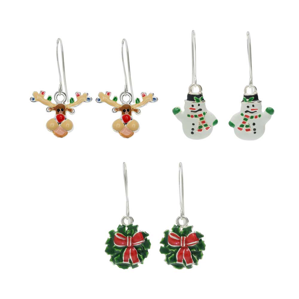 How to Make the Holiday Earring Trio Kits by Beadaholique