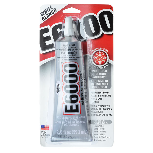 E6000 Adhesive, Industrial Strength Glue, 2 Ounce Tube, White eBay