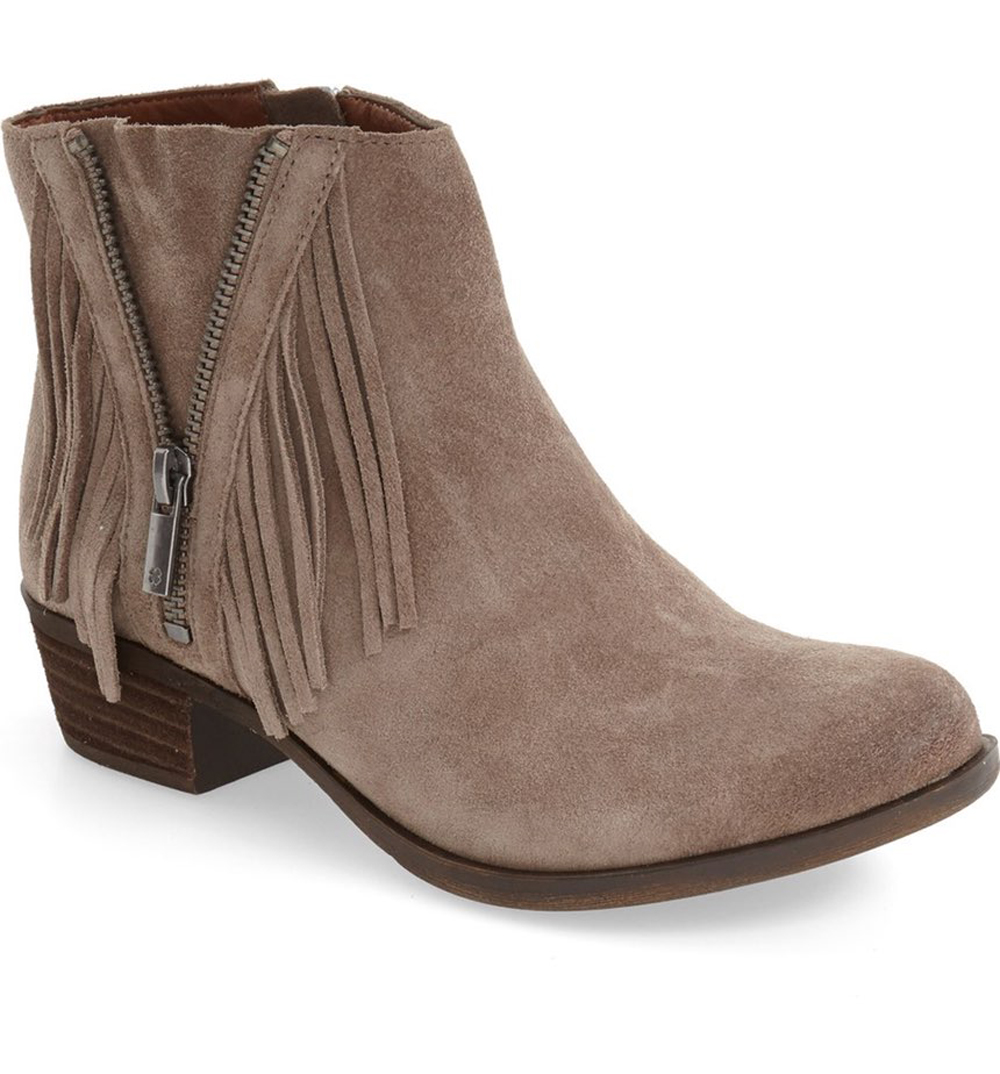 lucky brand booties with fringe