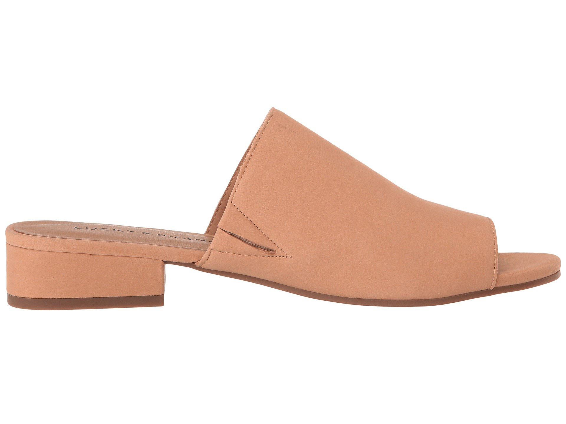 Lucky Brand Womens FLORENT Leather Open Toe Mules | eBay